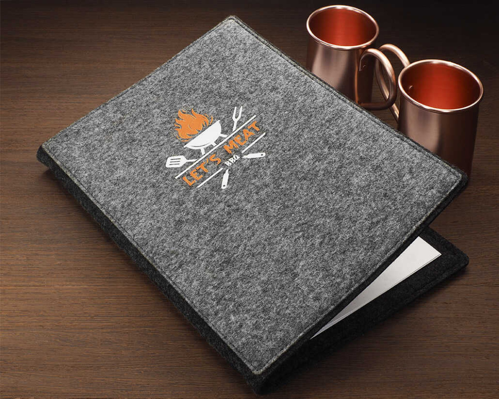 Logo trade promotional items image of: Menu cover Ambiente 1643246