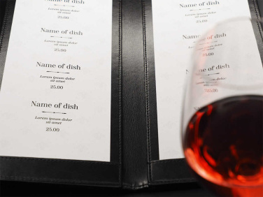 Logo trade promotional gifts image of: Menu cover 1062270