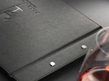 Logo trade corporate gifts image of: Menu cover 1083270