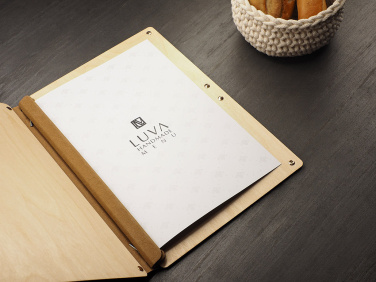 Logo trade corporate gifts image of: Menu cover 1665121