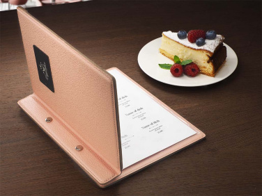 Logo trade promotional gifts image of: Menu cover 1087281
