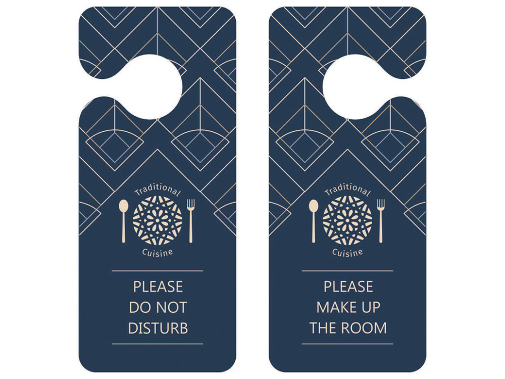 Logo trade business gift photo of: DND door sign 1159117