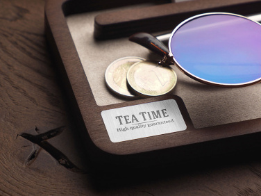 Logo trade promotional gifts image of: Wooden desk organiser 1818121