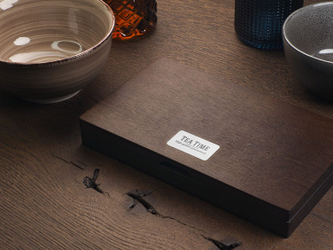 Logo trade business gift photo of: Wooden bill box 1816121