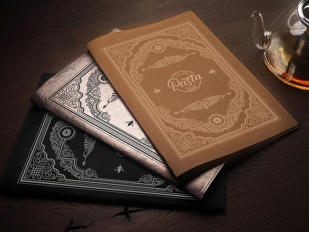 Logo trade promotional items image of: Menu cover Ambiente 1178296