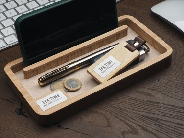Logo trade business gift photo of: Wooden desk organiser 1818292