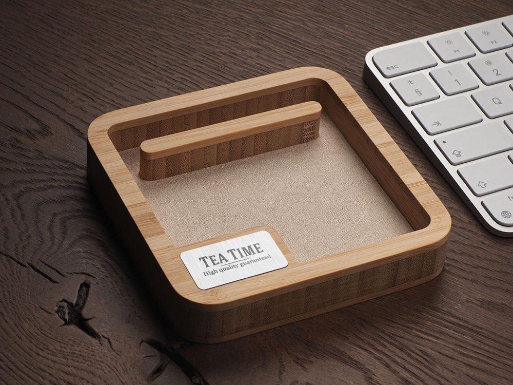 Logotrade advertising product image of: Wooden desk organiser 1846292