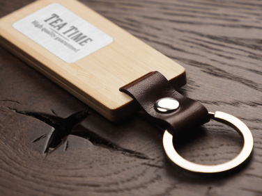 Logo trade promotional products picture of: Wooden keyring 1853292