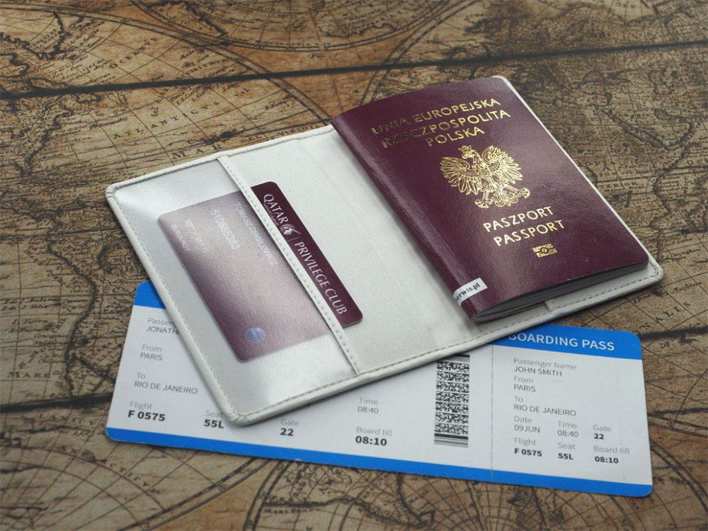 Logo trade advertising product photo of: Passport case 209119