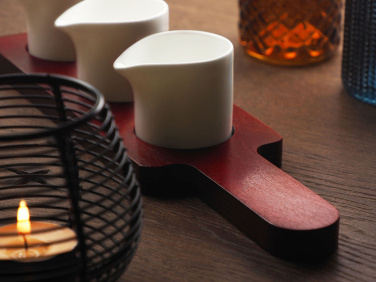 Logo trade promotional products picture of: Wooden 3 Shot Serving Board 1863121