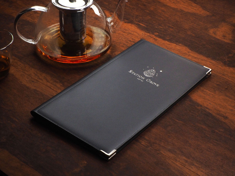 Logo trade promotional giveaways image of: Menu cover Fine Dining Pro 1633319