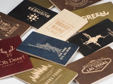 Logo trade promotional merchandise image of: Wooden magnet 2034121