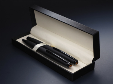 Logo trade promotional merchandise image of: Amber Pen set  1235036