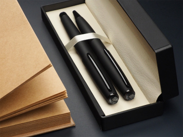 Logo trade promotional gifts picture of: Pen set with coal 2094036