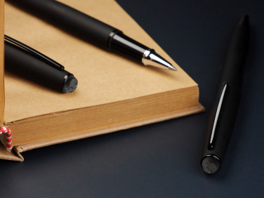 Logo trade promotional items picture of: Pen set with coal 2094036