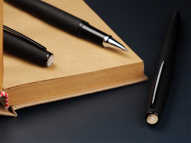 Logo trade promotional gift photo of: Striped Flint Pen set 1284036