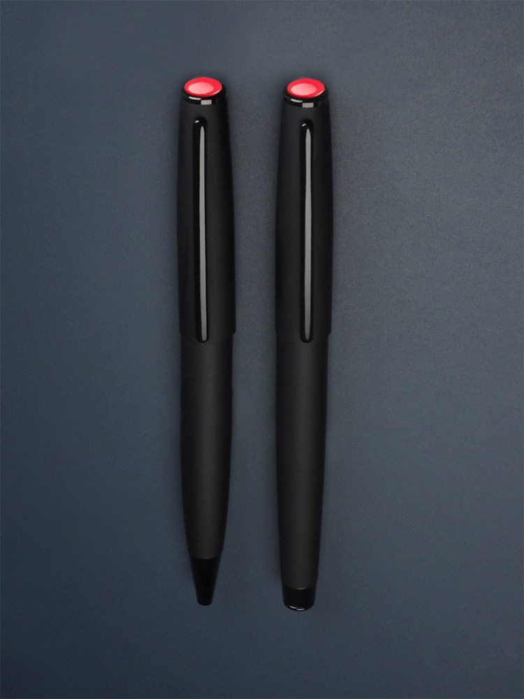 Logo trade promotional giveaways image of: Coral stone Pen set 1285036