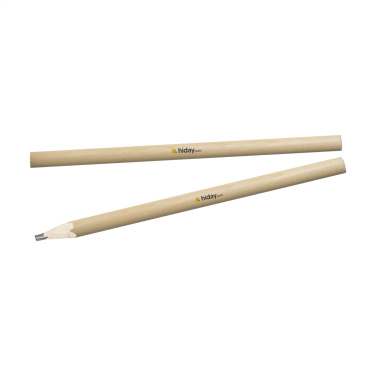 Logo trade promotional giveaways image of: Carpenter wooden pencil