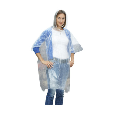 Logo trade promotional merchandise image of: Clear poncho/raincoat