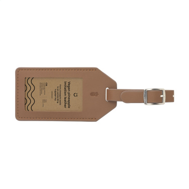 Logo trade promotional products image of: Vegan Pineapple Leather Luggage Tag