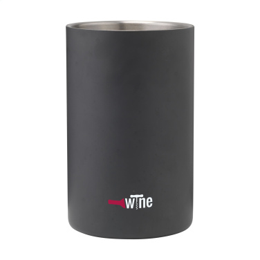Logotrade corporate gift picture of: CoolSteel Black wine cooler