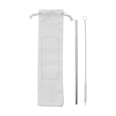 Logotrade advertising product image of: Reusable 1 piece ECO Straw Set stainless-steel straw