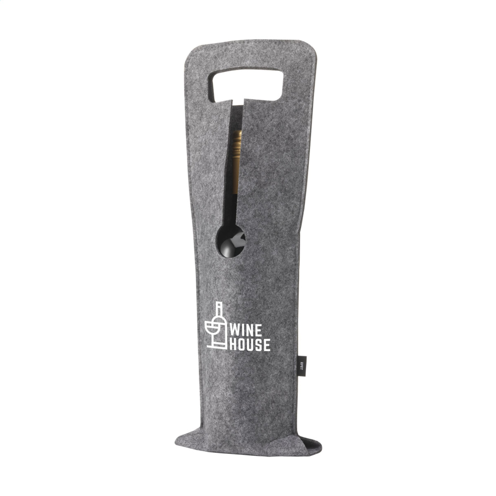 Logo trade advertising products picture of: Wine Bag-to-Give GRS RPET