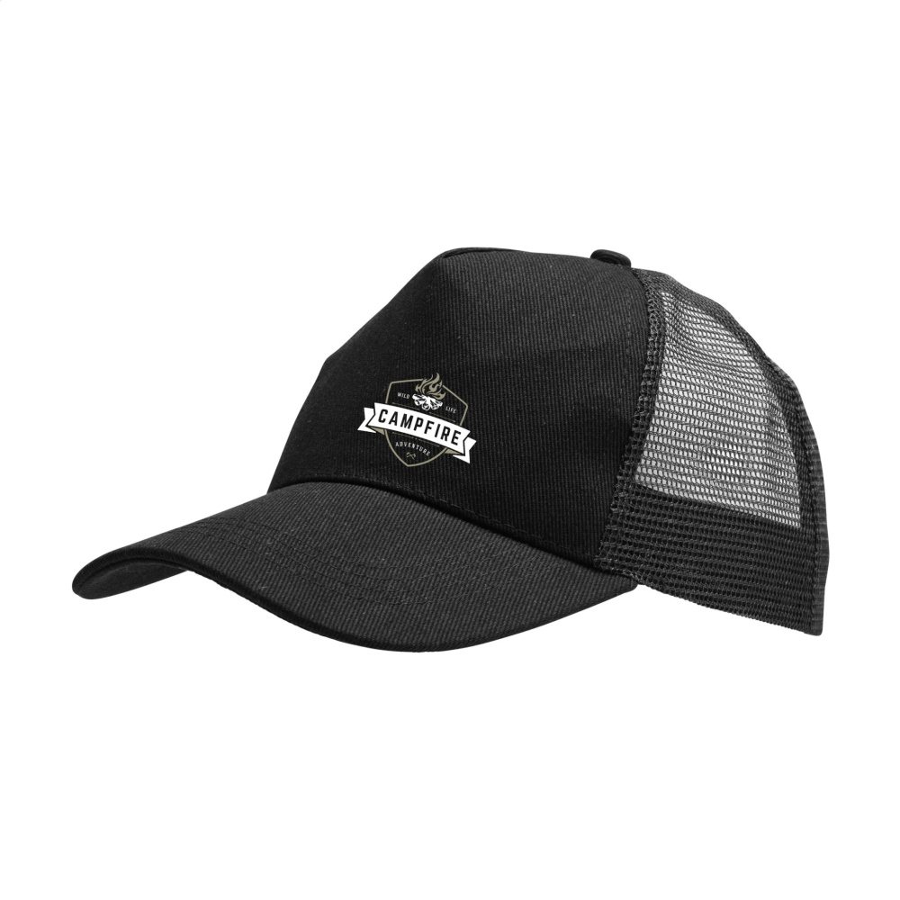 Logo trade advertising product photo of: Trucker Recycled Cotton cap