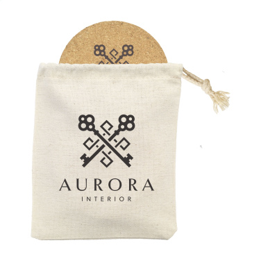 Logo trade business gifts image of: Cork Coaster Set