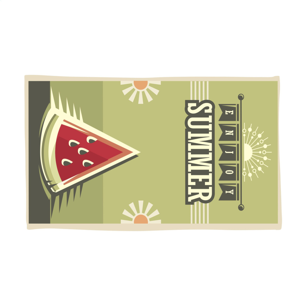 Logotrade corporate gift image of: Printed RPET BeachTowel 350 g/m² 100x180
