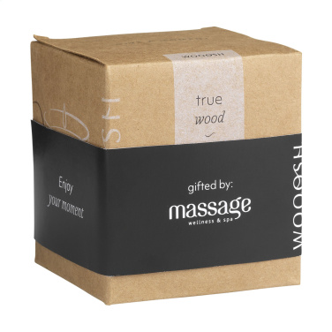 Logo trade promotional gifts image of: Wooosh Scented Candle True Wood