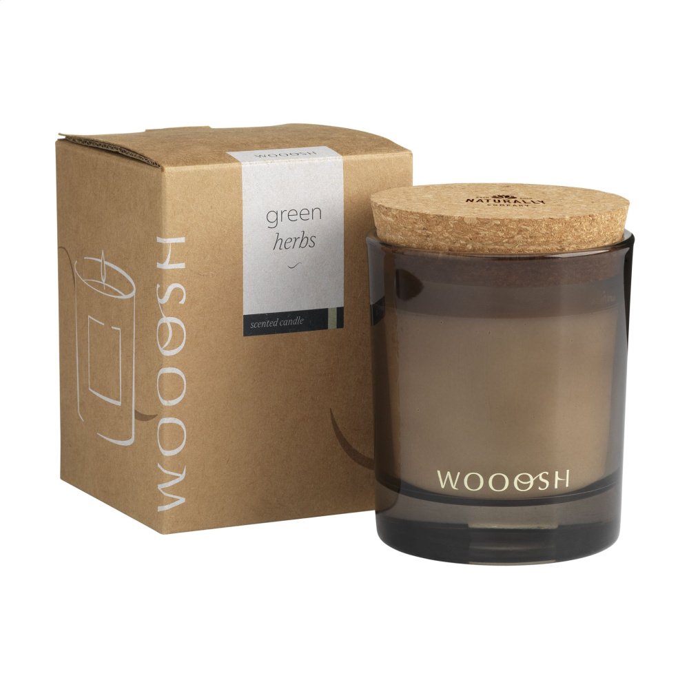 Logo trade corporate gifts picture of: Wooosh Scented Candle Green Herbs