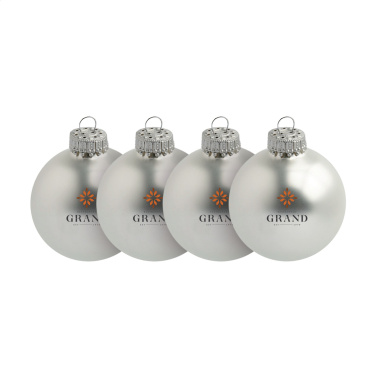 Logotrade promotional merchandise image of: Christmas Bauble Ø 6 cm - set of 4 - Made in Europe