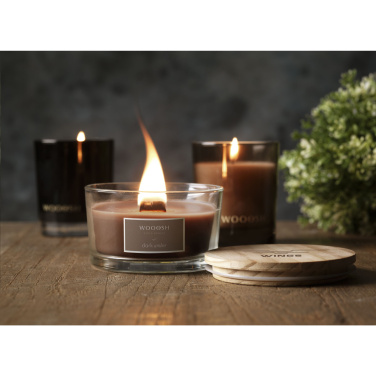 Logotrade promotional gift image of: Wooosh Flame Scented Candle Dark Amber