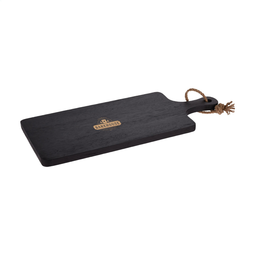 Logo trade promotional products picture of: Black Board Rubberwood cutting board