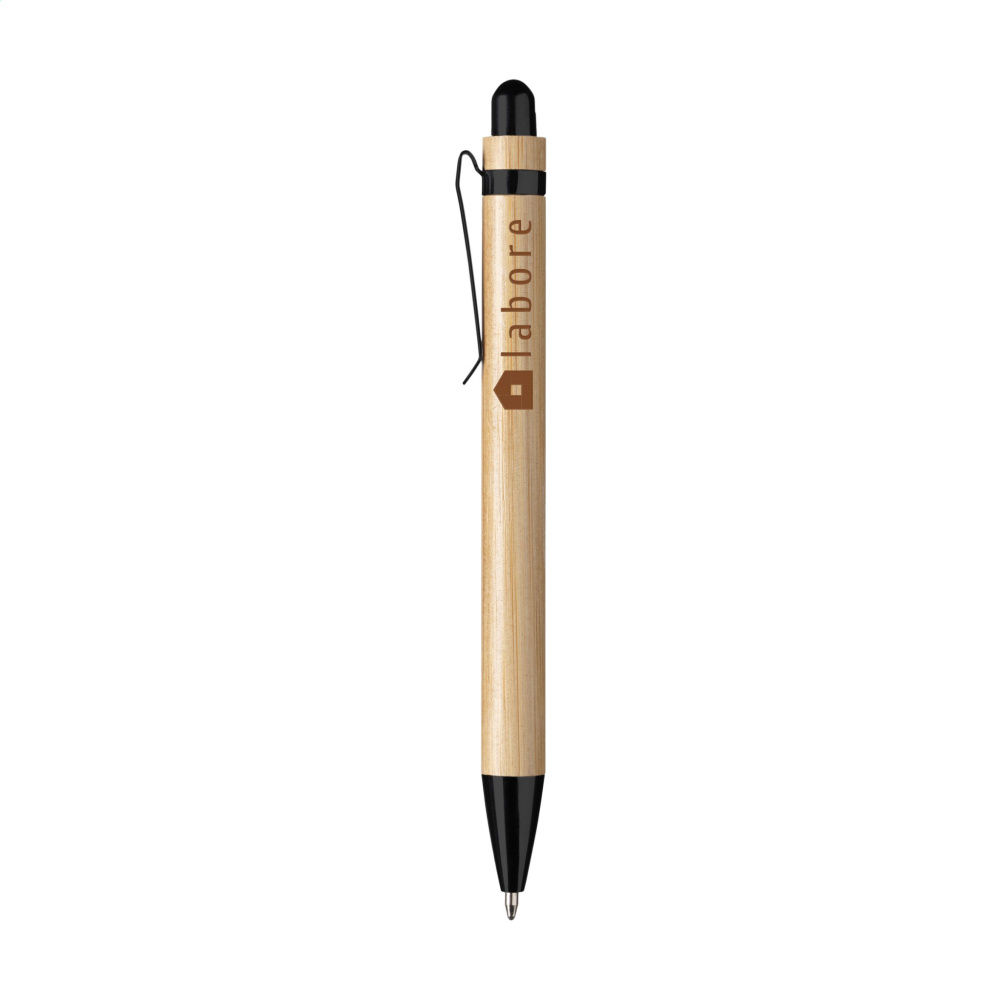 Logo trade promotional gifts image of: Boston Bamboo pen