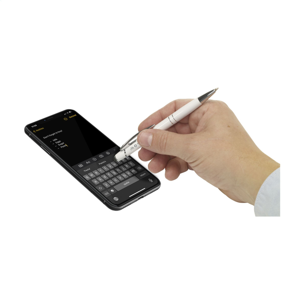 Logo trade advertising product photo of: Arona Touch stylus pen