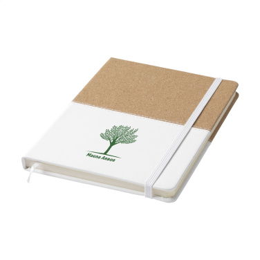 Logo trade promotional giveaways image of: Journal Cork Paper Notebook