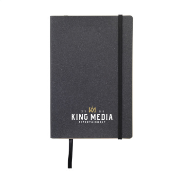 Logotrade corporate gift picture of: Monti Recycled Leather - Paper Notebook A5