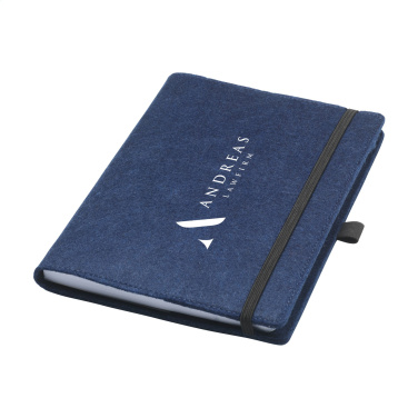 Logo trade corporate gifts image of: Felty GRS RPET Paper Notebook A5