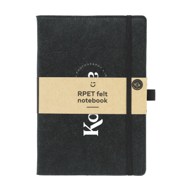 Logo trade promotional item photo of: Felty GRS RPET Paper Notebook A5