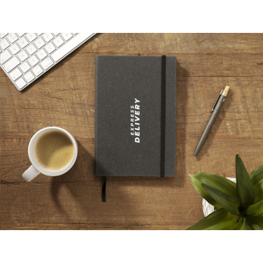 Logotrade business gift image of: Montana Recycled Leather Paper Notebook A5