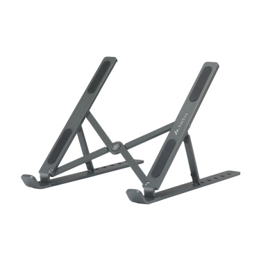Logo trade promotional merchandise picture of: Standby GRS Recycled Alu Laptop Stand
