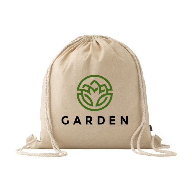 Logo trade advertising products image of: GRS Recycled Cotton PromoBag (180 g/m²) backpack