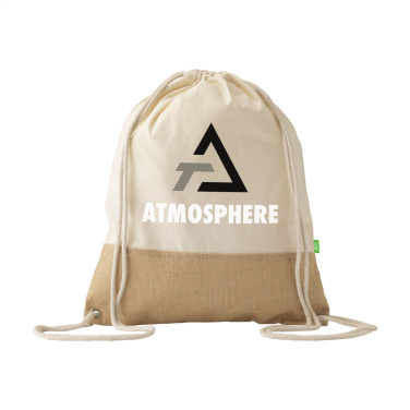 Logotrade promotional gift image of: Combi Organic Backpack (160 g/m²)