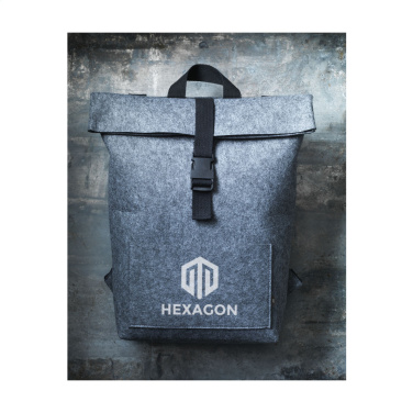 Logotrade corporate gift picture of: Nolan GRS RPET Felt backpack
