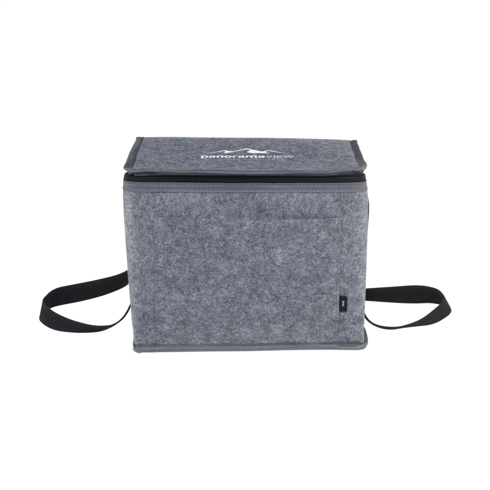 Logo trade promotional giveaways picture of: Keep-it-Cool GRS Felt RPETcooling bag