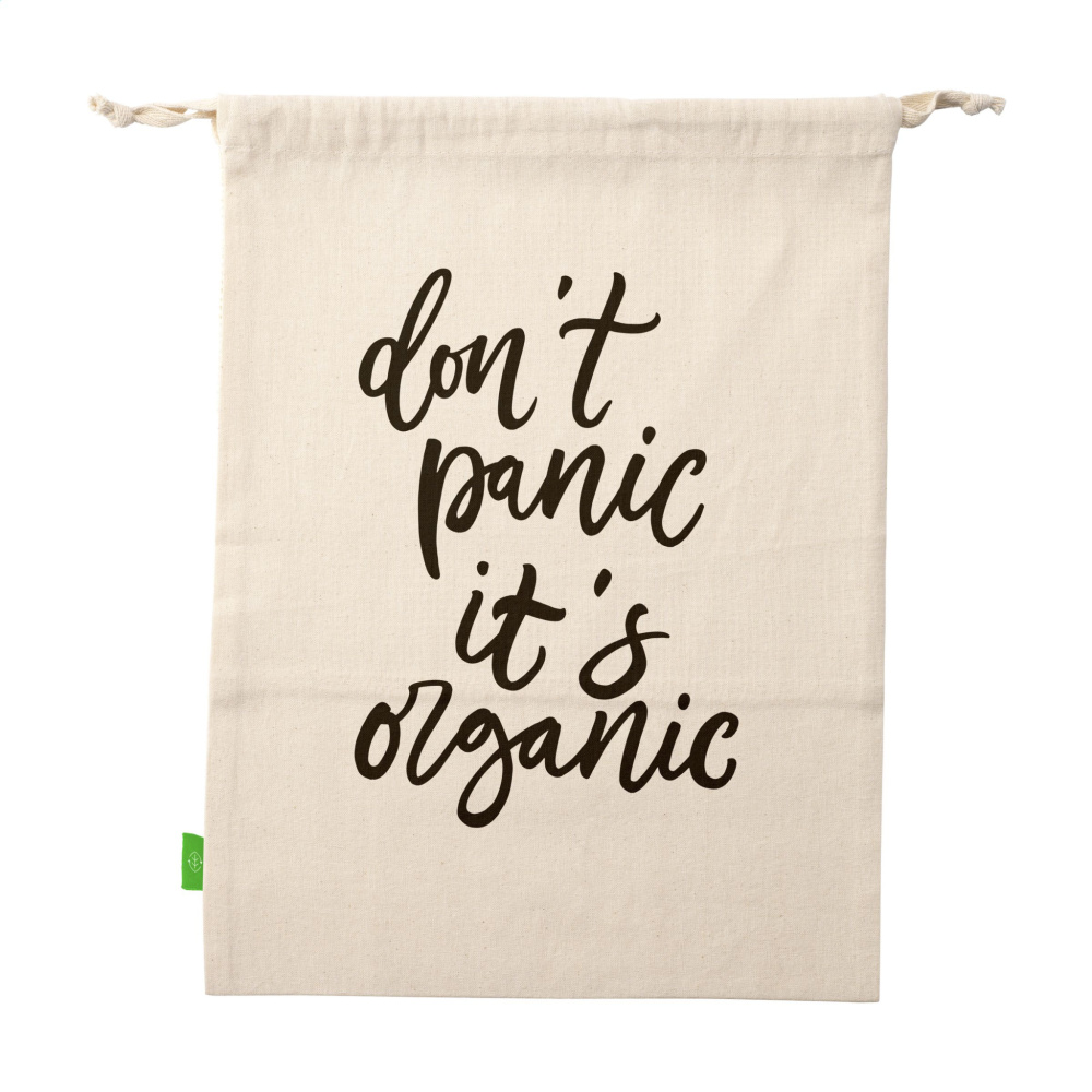 Logotrade advertising product image of: Natura Organic GOTS Mesh Bag (120 g/m²) fruit bag