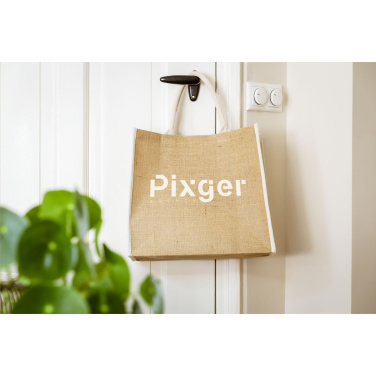 Logo trade promotional gifts image of: Gerona Jute Shopper bag