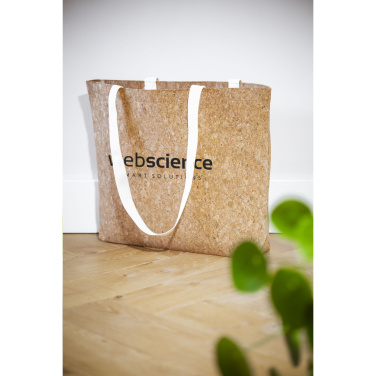Logo trade promotional gift photo of: Lagos Cork Shopper bag